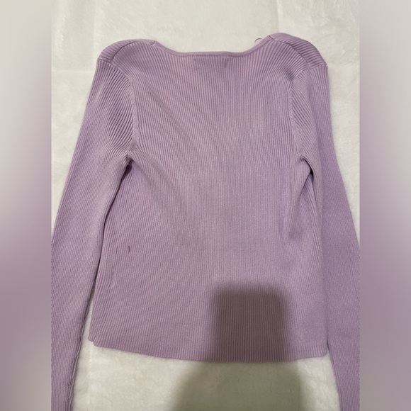 NWT | Women’s Tie Front Ribbed long Sleeve Butterfly Cardigan - Picture 2 of 3